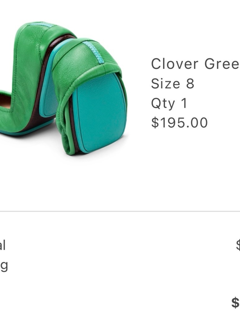 Tieks Foldable Flats Kit in Clover Green - Picture 6 of 6